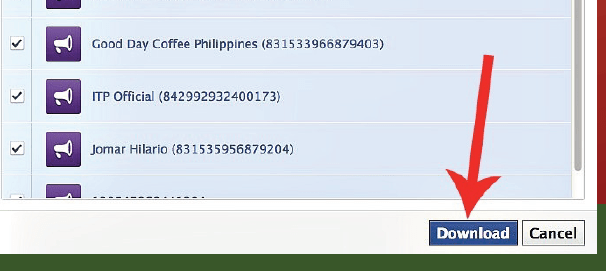 fb ads click download